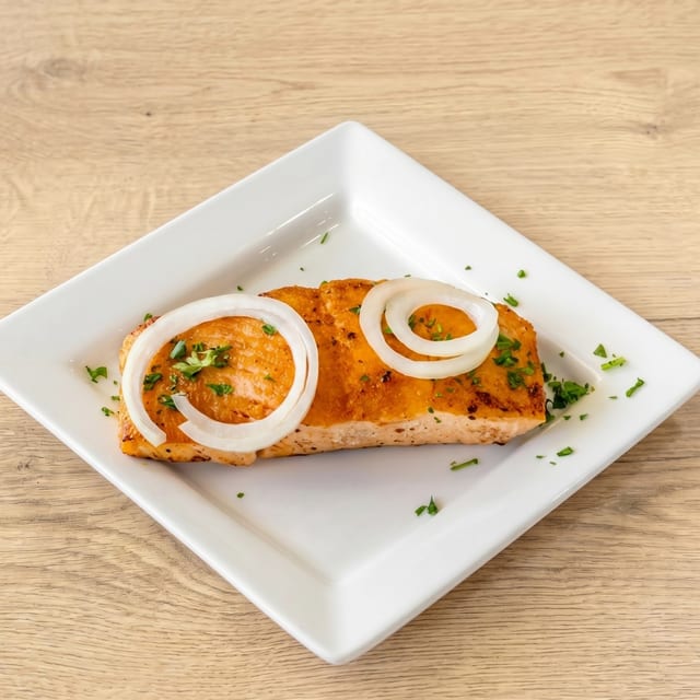Grilled Salmon.