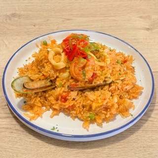Arroz Chaufa with Shrimp