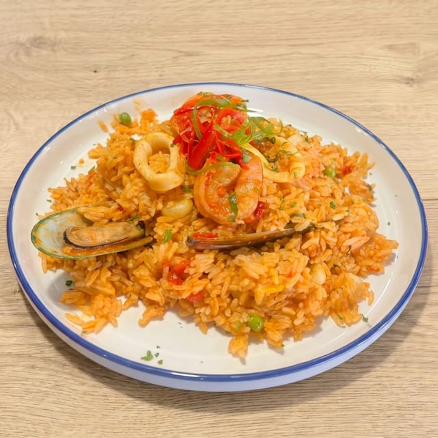 Arroz Chaufa with Shrimp.