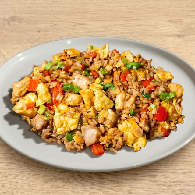 Arroz Chaufa with Chicken.